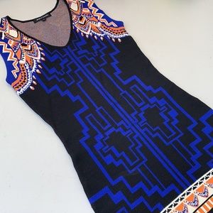 Tribal/ Aztec Bodycon Sleeveless Dress